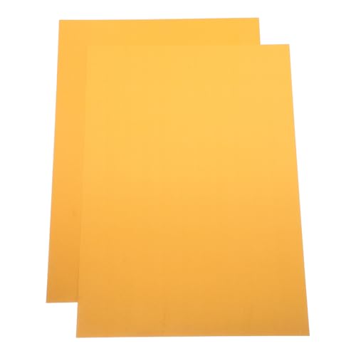 HEATSHAKING 2 Stück Gravierte bedruckte Aluminiumplatte Cellophan buntes Papier farbiges Kopierpapier Permanentes Vinyl-Bundle Metallfolienhandwerk entfernbares Vinyl Golden von HEATSHAKING