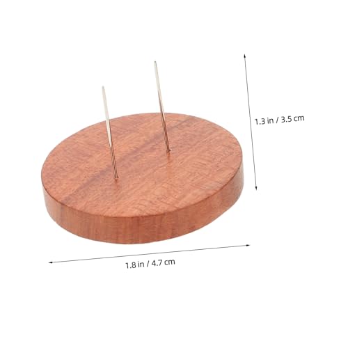 HEATSHAKING 2 Stück Teiliges Puppenständer mit Nadel Stabile Holzbasis aus Dickem Brasilianischem Filzpuppenhalter für Stehende Puppen als Desktop Display und Ausstellungsständer von HEATSHAKING