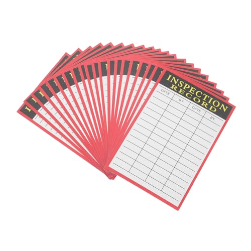 HEATSHAKING 20-blatt-sicherheitsinspektionsprotokoll, Aufzeichnung Des Inventars, Transport, Palettenaufzeichnungsetiketten, Etikett, Inventar, Versandaufzeichnungskarte Für von HEATSHAKING