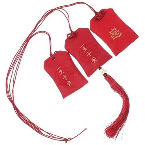 HEATSHAKING 3 Stück Teiliges Leere Duftbeutel mit Quaste Tragbarer Scented Sachet für Reisen Chinesisches Glücksamulet Stoffpouch für Persönliche Gegenstände HEATSHAKING 3 Stück Teiliges Leere Duftbeutel mit Quaste Tragbarer Scented Sachet für Reisen Chinesisches Glücksamulet Stoffpouch für Persönliche Gegenstände von HEATSHAKING