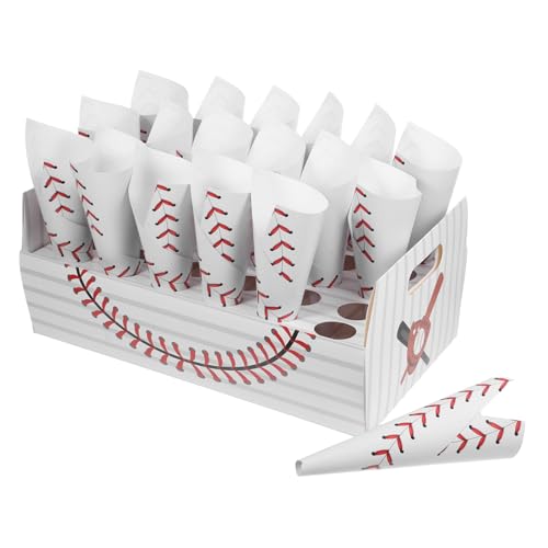 HEATSHAKING 30 Stück Popcorn-Ausgabeständer Papierkegel Sport Pappkegel Essen Popcorntüten Film-Popcorn-Eimer Papiertüten für Lebensmittel Backkegel Wurstzubehör Eiskegel Weiß HEATSHAKING 30 Stück Popcorn-Ausgabeständer Papierkegel Sport Pappkegel Essen Popcorntüten Film-Popcorn-Eimer Papiertüten für Lebensmittel Backkegel Wurstzubehör Eiskegel Weiß von HEATSHAKING