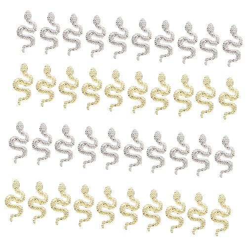 HEATSHAKING 40Stücke Schlangen Charms DIY Dekorationszubehör für Nagelkunst Acrylnägel und Besondere Anlässe aus Langlebigem Gefertigt HEATSHAKING 40Stücke Schlangen Charms DIY Dekorationszubehör für Nagelkunst Acrylnägel und Besondere Anlässe aus Langlebigem Gefertigt von HEATSHAKING