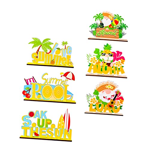 HEATSHAKING 6 Stück Hawaiianische Holzornamente Teiliges für Stilvolle Desktop Dekoration Perfektes Accessoire für Partys und Wohnräume aus Hochwertigem Gefertigt für Hawaii Mottopartys HEATSHAKING 6 Stück Hawaiianische Holzornamente Teiliges für Stilvolle Desktop Dekoration Perfektes Accessoire für Partys und Wohnräume aus Hochwertigem Gefertigt für Hawaii Mottopartys von HEATSHAKING