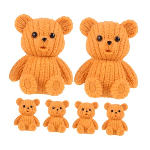 HEATSHAKING 6 Stück Teiliges Bärenfiguren aus Niedliche für Kuchen und Mikro Landschaften Schlüsselanhänger und Partybedarf Langlebig und Detailreich HEATSHAKING 6 Stück Teiliges Bärenfiguren aus Niedliche für Kuchen und Mikro Landschaften Schlüsselanhänger und Partybedarf Langlebig und Detailreich von HEATSHAKING