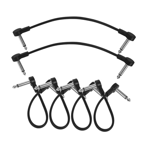 HEATSHAKING 6Stücke Gitarrenkabel für Effektgeräte Klinkenstecker Klangübertragung für Enge Räume Langlebig Sauerstofffreies von HEATSHAKING