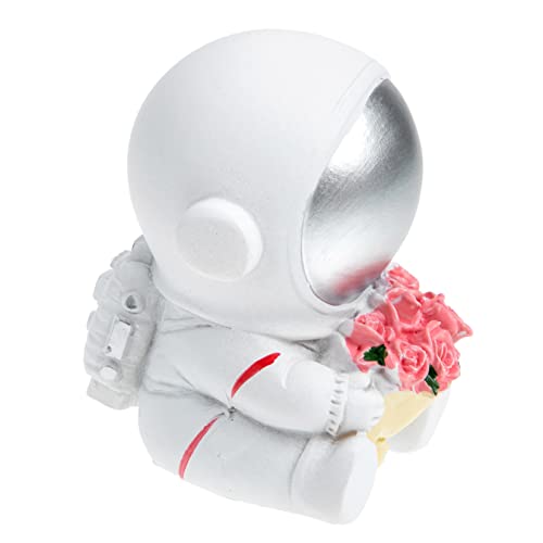 HEATSHAKING Astronauten Figur aus Harz Dekorative Astronauten Statue für Kuchen Geburtstagsfeiern und Raumthematische Anlässe Langlebig und Leicht Beeindruckende Tortendeko für Erwachsene von HEATSHAKING