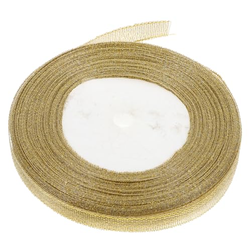 HEATSHAKING Glitzerndes Geschenkband aus Metallischem Material Breites Goldenes Satinband für Arrangements Geschenkverpackungen und Diy Dekorationen HEATSHAKING Glitzerndes Geschenkband aus Metallischem Material Breites Goldenes Satinband für Arrangements Geschenkverpackungen und Diy Dekorationen von HEATSHAKING