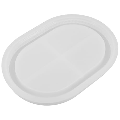 HEATSHAKING Ovaler Silikon Tray Mold für Diy Projekte Kreative Gießform für Kerzenhalter und Schmuckablagen Langlebig für Resin und Betonarbeiten von HEATSHAKING