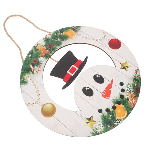 Weihnachts Schneemann Holzschild mit Hängedeko Türschild für Weihnachten Kreative Wanddekoration Robustes Design mit Juteseil Vielseitig Einsetzbar für Innen und Außenbereiche Weihnachts Schneemann Holzschild mit Hängedeko Türschild für Weihnachten Kreative Wanddekoration Robustes Design mit Juteseil Vielseitig Einsetzbar für Innen und Außenbereiche von HEATSHAKING