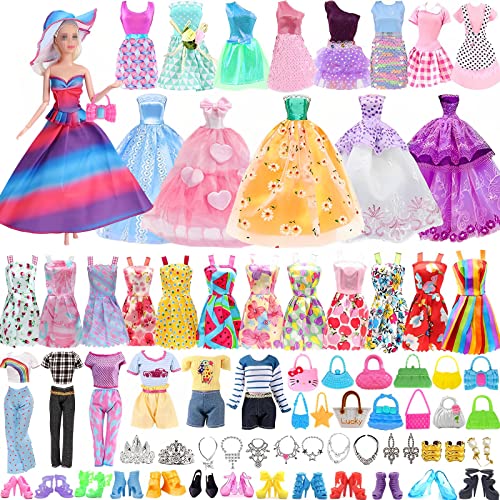 51 Stück Kleidung und Zubehör für 11,5 Zoll Puppe, Kleidung und Zubehör für Puppen inklusive Mini-Kleidung Kleider Tops Hosen Schuhe Tasche Zubehör zufällige Lieferung 51 Stück Kleidung und Zubehör für 11,5 Zoll Puppe, Kleidung und Zubehör für Puppen inklusive Mini-Kleidung Kleider Tops Hosen Schuhe Tasche Zubehör zufällige Lieferung von HEAWAA