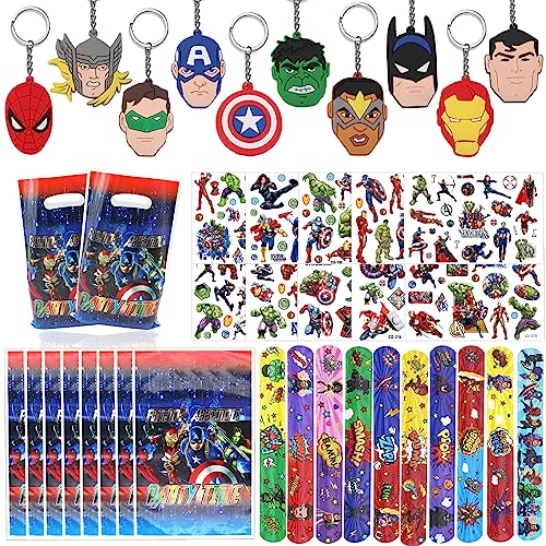 HEAWAA 40 Stück Superhelden Party Mitgebsel Kindergeburtstag, Party Gastgeschenke Set mit Schlüsselanhänger Schnapparmbänder Geschenktüten Tattoo Aufkleber für Kinder Jungen Mädchen Geburtstagsdeko HEAWAA 40 Stück Superhelden Party Mitgebsel Kindergeburtstag, Party Gastgeschenke Set mit Schlüsselanhänger Schnapparmbänder Geschenktüten Tattoo Aufkleber für Kinder Jungen Mädchen Geburtstagsdeko von HEAWAA