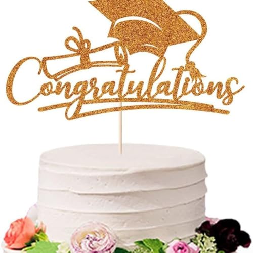 2025 Abschlussfeier Kuchen Dekoration Einsatz für festliche Party Feiern (Orange) von HEBEOT