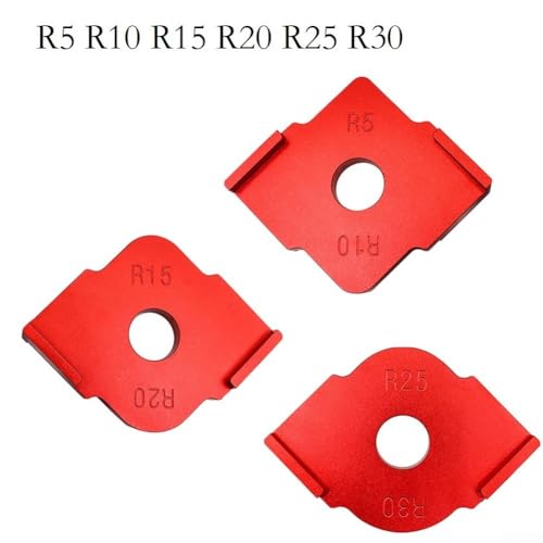 Fräs-Vorlagen für Holzbearbeitung mit Eckradius-Optionen, Aluminiumlegierungsvorrichtungen für präzises Routing (R15-R20) von HEBEOT