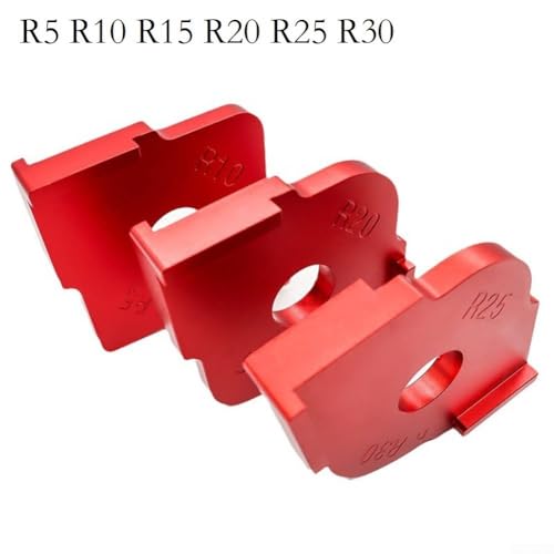 Fräs-Vorlagen für Holzbearbeitung mit Eckradius-Optionen, Aluminiumlegierungsvorrichtungen für präzises Routing (R5-R10) von HEBEOT