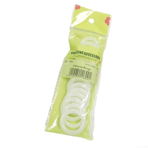 Häkelring-Set für Handtaschen, 30 Stück, DIY-Kunststoff-Kreishaken zum Basteln (28 mm) von HEBEOT