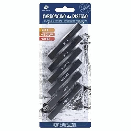HEDERA CONSTANT Zeichenkohle-Set, 6 Stück, DRAWING CHARCOAL - 2 Stück Soft, 2 Medium, 2 Hard HEDERA CONSTANT Zeichenkohle-Set, 6 Stück, DRAWING CHARCOAL - 2 Stück Soft, 2 Medium, 2 Hard von HEDERA CONSTANT