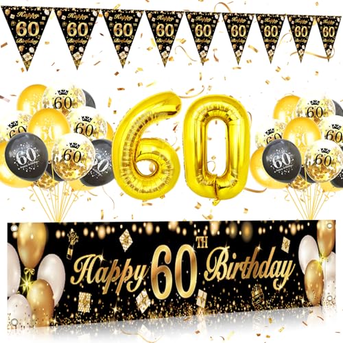 Geburtstag Banner, 60. Geburtstag Deko Zahl 300 x 50cm Geburtstag Banner 60 Luftballons Geburtstag Tortendeko Deko 60 geburtstag Lange Banner für Männer und Frauen Geburtstag Banner, 60. Geburtstag Deko Zahl 300 x 50cm Geburtstag Banner 60 Luftballons Geburtstag Tortendeko Deko 60 geburtstag Lange Banner für Männer und Frauen von HEDMON