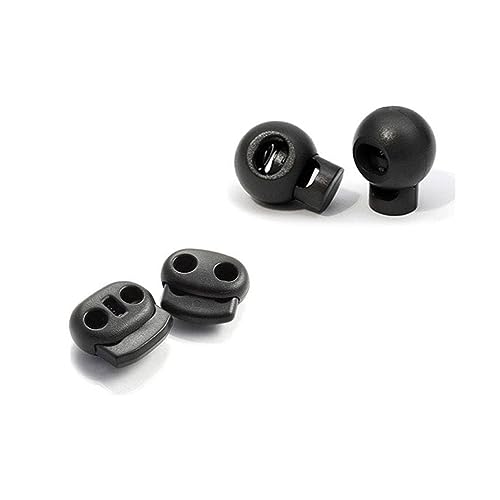 100 Stück Kordelstopper Schwarz Einzelne Loch Rucksack Kordelstopper 2 Löcher schuhe Kordelklemme Kordel Verschluss Ende 100 Stück Kordelstopper Schwarz Einzelne Loch Rucksack Kordelstopper 2 Löcher schuhe Kordelklemme Kordel Verschluss Ende von HEEFEN