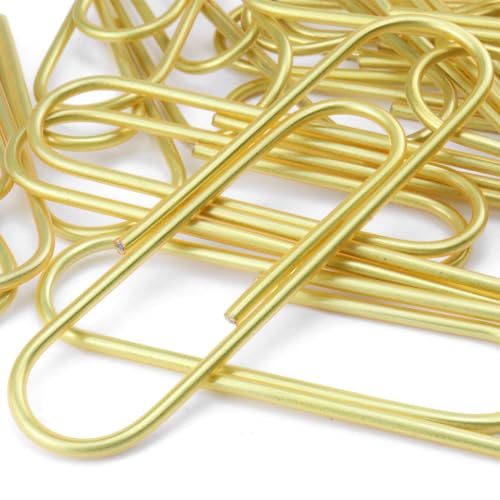 HEEHEE Große Büroklammern, 10,2 cm, 35 Stück, bunt, goldfarben, vinylbeschichtet, rostbeständig, glatte Oberfläche, große Jumbo-Büroklammern für Büro, Schule, Dokumente, Fotokarten HEEHEE Große Büroklammern, 10,2 cm, 35 Stück, bunt, goldfarben, vinylbeschichtet, rostbeständig, glatte Oberfläche, große Jumbo-Büroklammern für Büro, Schule, Dokumente, Fotokarten von HEEHEE