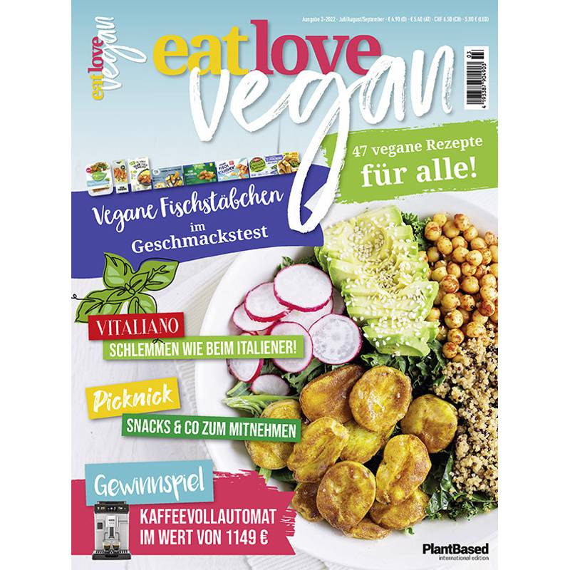 Eat Love Vegan 03 Juli/August/September: Das Magazin - 47 Vegane Rezepte Für Alle! - Heel Verlag, Kartoniert (TB) von HEEL VERLAG