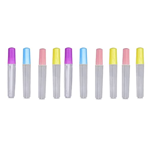 Nähnadeln Container, 10Pcs Kunststoff Nähnadeln Container Klare Nadel Aufbewahrungsrohre Foe Filzen Nähnadeln für die Lagerung feiner Nadeln von HEEPDD