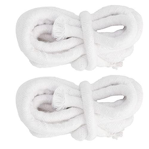 2 Stück Langlebige, Geflochtene Baumwoll-Kerzendochte für DIY-Öllampen, Gute Ölaufnahmefähigkeit, Verbrennung und Dicker Runder Docht (10mm) von HEEPDD
