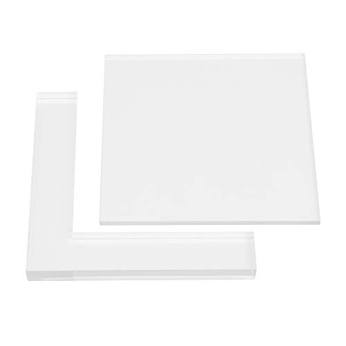 2 teile/satz Stempel Positionierer Kit, Perfekte Stempel Färbung Bord Lokalisierung Klar Acryl Pad Stempel Positionierer Kit Sammelalbum Handwerk Platte für Kunsthandwerk ProjekteStempel von HEEPDD