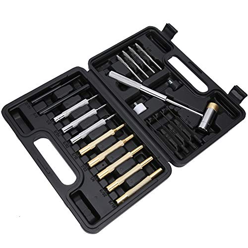 21-teiliges Locher-Set, Mechanisch, Rollstift-Stanzer-Set, Mittellocher-Werkzeug mit Doppelseitigem Hammer, Einfache Bedienung, Automatisches Körner-Reparaturwerkzeug für Locher, 21-teiliges Locher-Set, Mechanisch, Rollstift-Stanzer-Set, Mittellocher-Werkzeug mit Doppelseitigem Hammer, Einfache Bedienung, Automatisches Körner-Reparaturwerkzeug für Locher, von HEEPDD