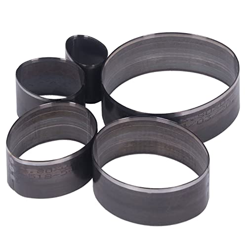 HEEPDD 5-teiliger Leder-Stanzer, Leder-Lochstanze, Schnellarbeitsstahl, Verformungsschutz, Oval-Stanzformen-Set für Handgefertigtes DIY-Lederhandwerk von HEEPDD