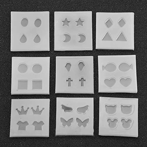 9 Arten Silikon Ohrring Formen Casting Epoxidharz UV Harz Werkzeuge für die Herstellung Ohrringe Form Set DIY Handmade Tool Kit Dekorationen 9 Arten Silikon Ohrring Formen Casting Epoxidharz UV Harz Werkzeuge für die Herstellung Ohrringe Form Set DIY Handmade Tool Kit Dekorationen von HEEPDD
