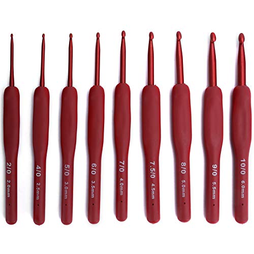 9Pcs Ergonomische Häkelhaken Set mit Handwerk Zubehör | Ideal für Arthritic Hände & Pullover Nähen | Comprehensive Knitting Tools Kit 9Pcs Ergonomische Häkelhaken Set mit Handwerk Zubehör | Ideal für Arthritic Hände & Pullover Nähen | Comprehensive Knitting Tools Kit von HEEPDD