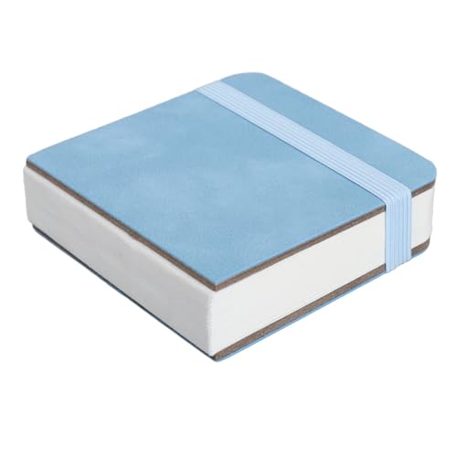 Aquarell-Tagebuch, 3,1 X 3,1 Zoll, 300 g/m², 30 Blatt, 60 Seiten, Skizzenbücher aus Aquarellpapier Zur Verwendung Als Reisenotizbuch und Mixed-Media-Block für Unterwegs (BLUE) von HEEPDD