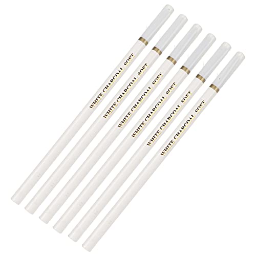 Art Pencils White Pencils 6pcs White Charcoal Pencils Set White Pencils White Charcoal Pencils White Art Pencils White Pencils 6pcs White Charcoal Pencils Set White Pencils White Charcoal Pencils White von HEEPDD