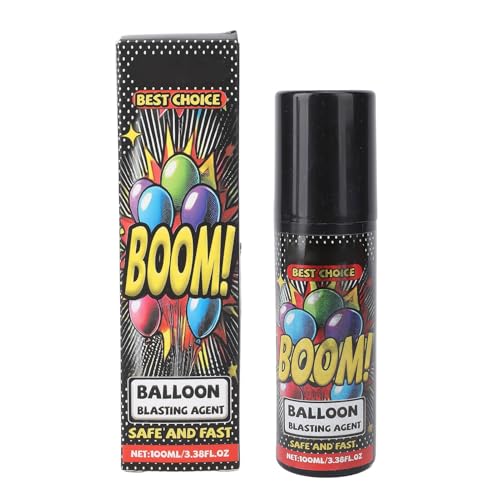 Ballon -Boom -Spray -Kit 100ml, Multi -Bursting -Flüssigkeit für Sofortparty -Poping -Effekte Sichere Schnelle Schauspielformel mit Ergonomischem Griff für Veranstaltungsplaner von HEEPDD