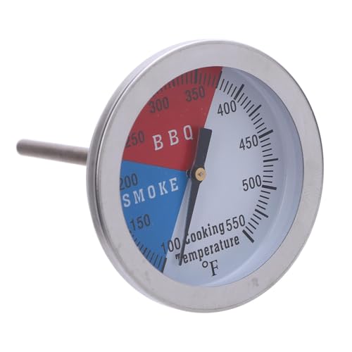 Edelstahlofen-Thermometer, 100-550 ° F Temperaturmesser Zum Fleischkochen, Leicht zu Lesenes Zifferblatt, Installation mit M8-Gewindedesign, Genauigkeit Für Verschiedene Fleisch von HEEPDD