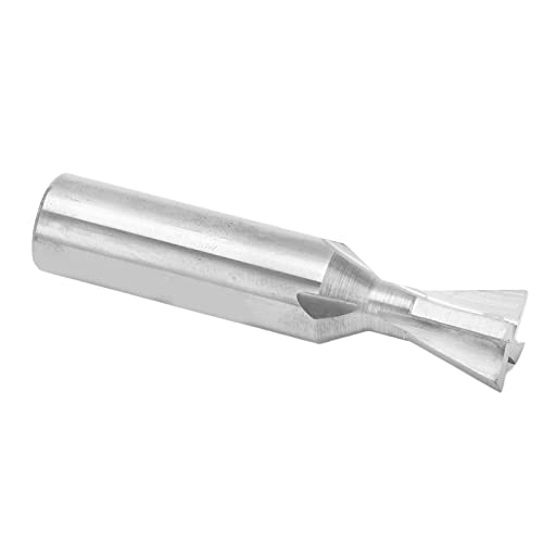 Fräser mit Schwalbenschwanz, Hartmetall, 60 mm lang, Schaft mit 12 mm Durchmesser, lange Lebensdauer für die Holzbearbeitung (75°) von HEEPDD