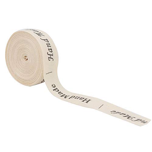 HEEPDD 5 Yards Wolle Band, 1,5 cm Breite natürliche Baumwolle handgemachte Schriftarten Band Geschenk vorhanden Package Supply Kleidung Label für Handwerk Geschenk Papier Haarschleife Hochzeit (# 1) von HEEPDD