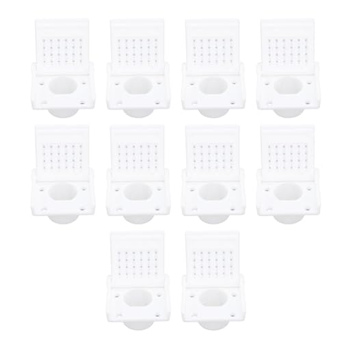 HEEPDD Bienenstock -Eingangstore, 10pcs Offen und Enge Imkereieingang Reduzieren Sie Bienenstocklüftungsfenster Kunststoff Bienenstock Scheibe Gate Bienenstock Kit (White) von HEEPDD
