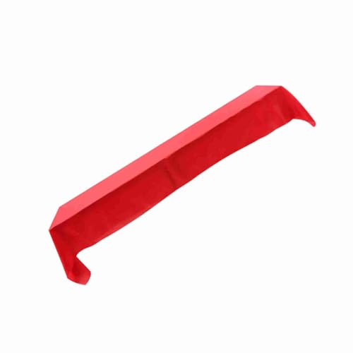 HEEPDD Durchsichtige Tischdecken für Urlaub und Bankette, 145x320 Cm Abdeckplatte Polyester mit gefalteten Kanten (rot) von HEEPDD