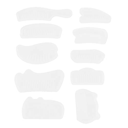 HEEPDD Kammform, 10PCS transparente Epoxidharz-Silikon-Kammform für die Herstellung von DIY-Schmuck HEEPDD Kammform, 10PCS transparente Epoxidharz-Silikon-Kammform für die Herstellung von DIY-Schmuck von HEEPDD