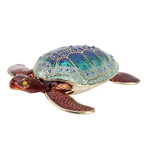 HEEPDD Meeresschildkröten-Ornament AnlaufbestäNdige Schildkröten-Schmuckschatulle FüR Heimdekoration von HEEPDD