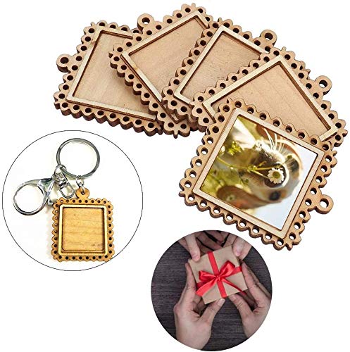 Mini Holz Bilderrahmen Fotorahmen, 5 Stücke Holz Rechteck Relief Leere Bilderrahmen Basis Hängende Dekoration für Schlüsselbund 2,0x1,6 ZollBilderrahmen Mini Holz Bilderrahmen Fotorahmen, 5 Stücke Holz Rechteck Relief Leere Bilderrahmen Basis Hängende Dekoration für Schlüsselbund 2,0x1,6 ZollBilderrahmen von HEEPDD