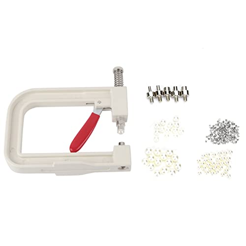 HEEPDD Nagel Perle Maschine, manuelle Kleidung manuelle Perle Kappe Niet Handwerk DIY Reparatur Strickwerkzeug Set für DIY Kleidung Schmuck Spitze Haar Werkzeuge von HEEPDD