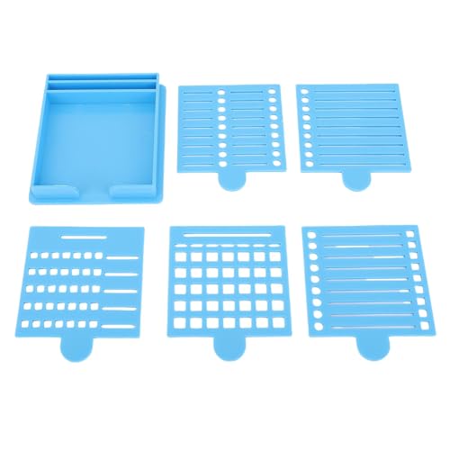 HEEPDD Note Holder, Selbststicknoten Note-Spender mit 5 Schablonen, die für die Büro-Heimschule Geeignet sind. (BLUE) von HEEPDD