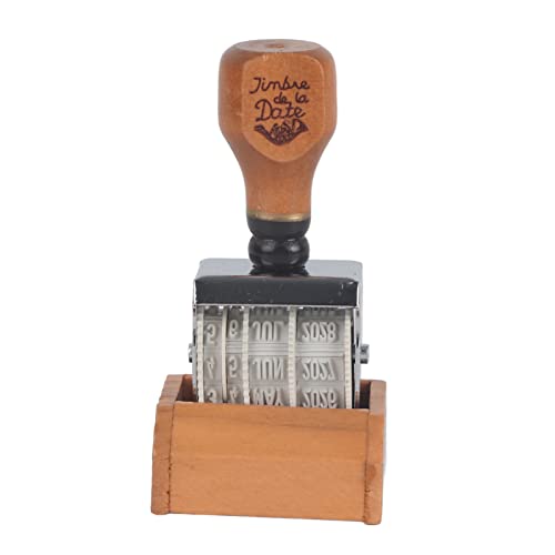 Retro Roller Datum stempel, hölzerne Datum stempel Rolling Wheel Stamp Schriftart für DIY Handwerk Karte machen Planer Scrapbooking Lieferungen Kunst Dekoration Retro Roller Datum stempel, hölzerne Datum stempel Rolling Wheel Stamp Schriftart für DIY Handwerk Karte machen Planer Scrapbooking Lieferungen Kunst Dekoration von HEEPDD