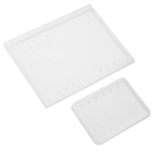 HEEPDD Silikonform, 2 Stücke A5 und A7 Notebook Harz Gießformen DIY 3D Epoxidharz Kristall Notizblock Abdeckung von HEEPDD