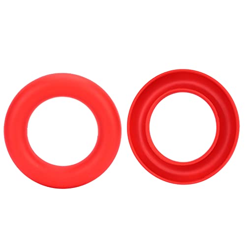 HEEPDD Spulenhalter, DIY-Gummi-Spulenringe, Nähmaschinen-Spulen-Organizer für Metall-Kunststoff-Nähmaschinen-Spulen(Groß Rot) von HEEPDD