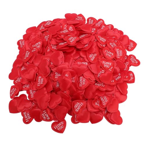 Herzkonfetti -Dekoration, 500pcs Multifunktional Romantische Herzkonfetti -Dekoration Roter Schwamm 3cm Herzform Schwamm Blütenblatt für Hochzeiten Jubiläen Datumsnächte Herzkonfetti -Dekoration, 500pcs Multifunktional Romantische Herzkonfetti -Dekoration Roter Schwamm 3cm Herzform Schwamm Blütenblatt für Hochzeiten Jubiläen Datumsnächte von HEEPDD