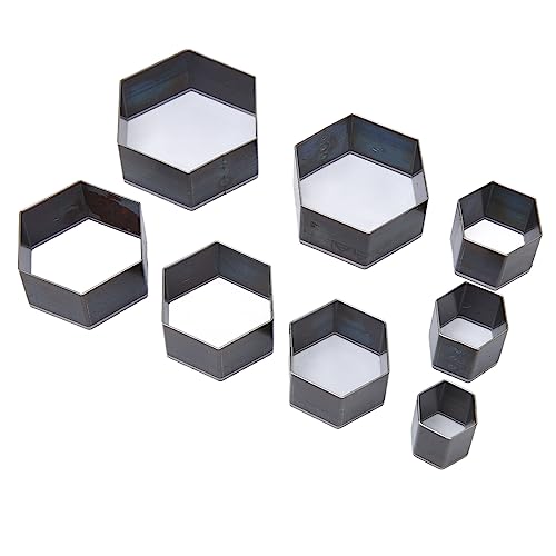 Leder-Stanzformen, sechseckig, 8-teilig, Leder-Stanzformen, Stanzformen-Set für handgefertigte Lederhandwerk, 8 Stück, Hartstahl, ein Loch Leder-Stanzformen, sechseckig, 8-teilig, Leder-Stanzformen, Stanzformen-Set für handgefertigte Lederhandwerk, 8 Stück, Hartstahl, ein Loch von HEEPDD