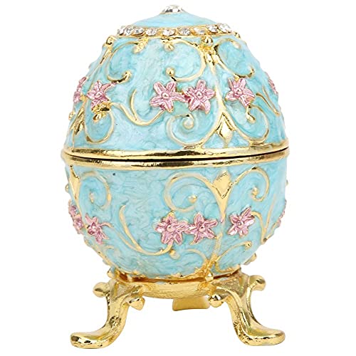 Schmuckkästen Handgemalte emaillierte Faberge Ei Schmuckschatulle Schmuck Halter für Erntedankfest Geburtstag Neujahr Geschenk von HEEPDD